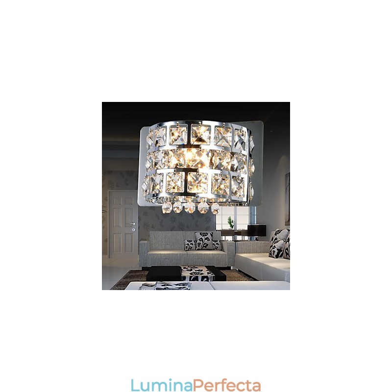 Aplice de perete cu montare încastrabilă din cristal Modern Contemporan G4 Metal