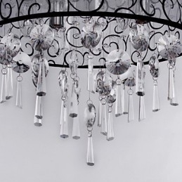 Modern Contemporan Tambur Cristal Electroplated Metal Montaj încastrat