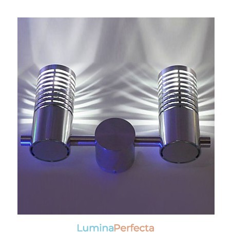 Aplică modernă de perete cu împrăștiere de lumină Strat de barieră cu 2 cilindri Rază de lumină Aplică modernă de perete cu împrăștiere de lumină Strat de barieră cu 2 cilindri Rază de lumină