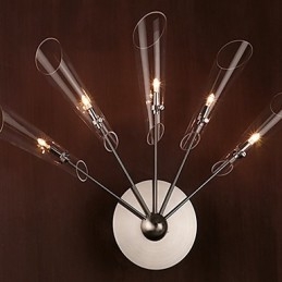 Aplică artistică din cristal cu 5 lumini