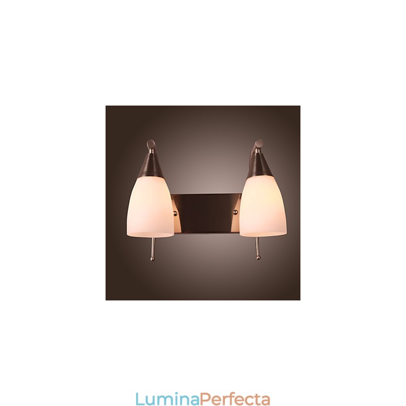 Lampă de perete cu 2 lumini în nuanță albă