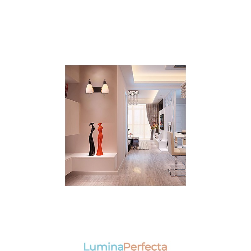 Lampă de perete cu 2 lumini în nuanță albă