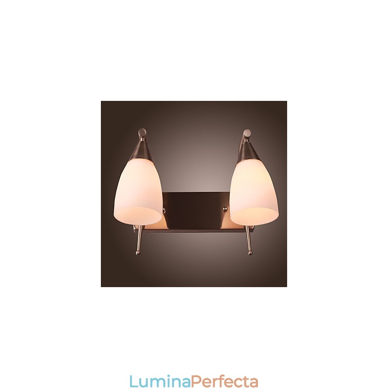 Lampă de perete cu 2 lumini în nuanță albă