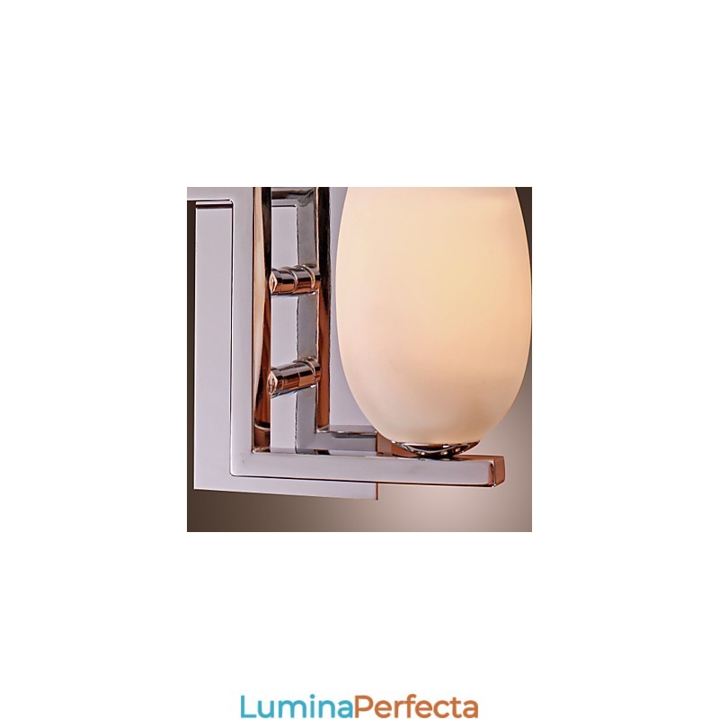 Lampă de perete din cristal cu abajur în formă de sticlă cu 2 lumini