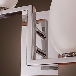 Lampă de perete din cristal cu abajur în formă de sticlă cu 2 lumini