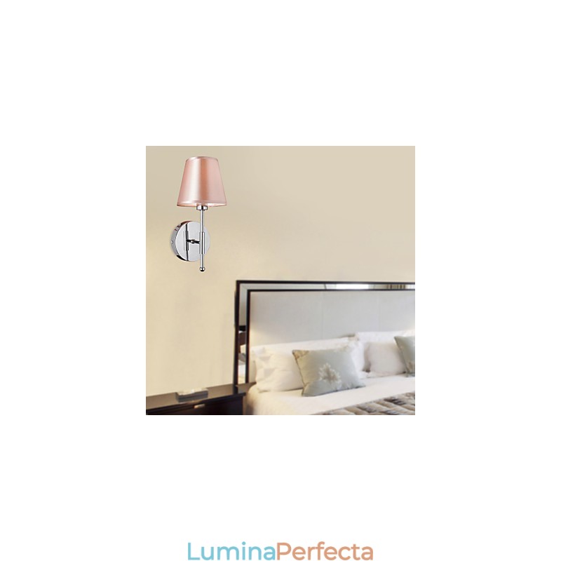 Lampă de perete cu design simplu, în lumină caldă