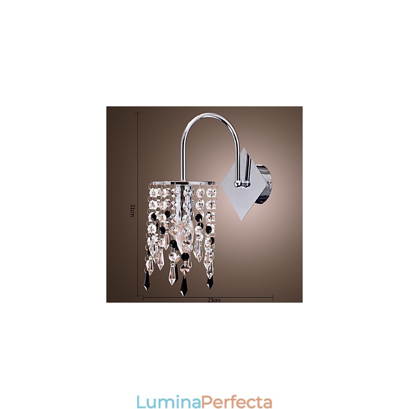 Lampă de perete cu picătură de cristal elegantă