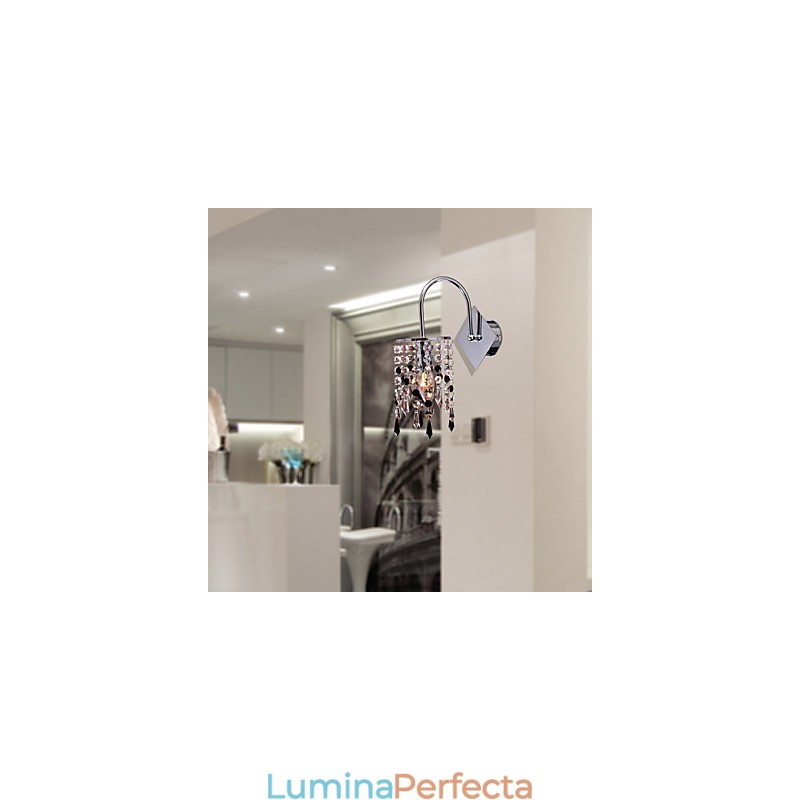 Lampă de perete cu picătură de cristal elegantă