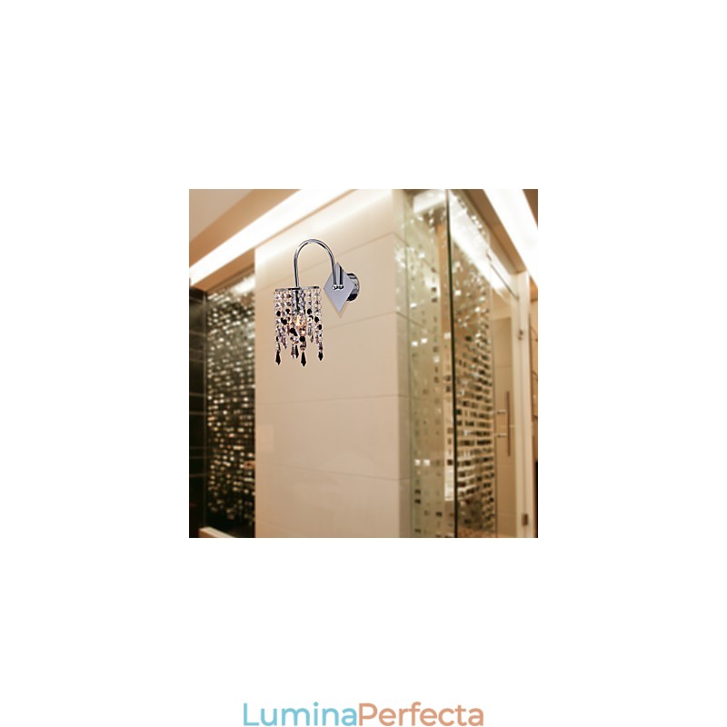 Lampă de perete cu picătură de cristal elegantă