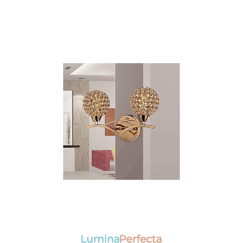 Aplică modernă și elegantă cu 2 lumini