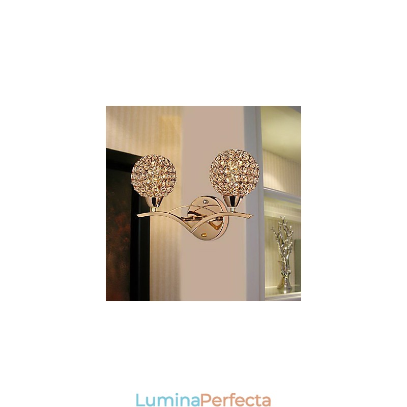 Aplică modernă și elegantă cu 2 lumini