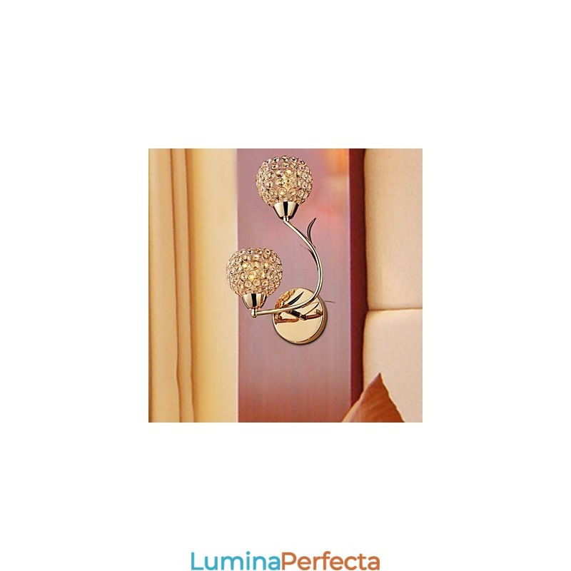Aplice Cristal Aplice Lectură Modern Contemporan Metal