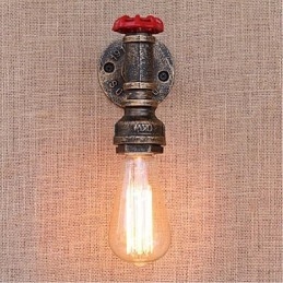 Nostalgia Țeavă de apă simplă Lampă decorativă de perete mică