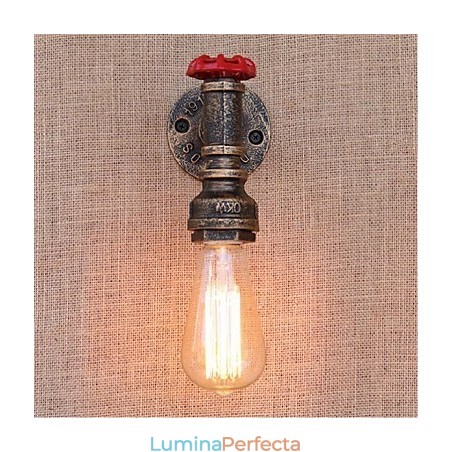 Nostalgia Țeavă de apă simplă Lampă decorativă de perete mică Nostalgia Țeavă de apă simplă Lampă decorativă de perete mică