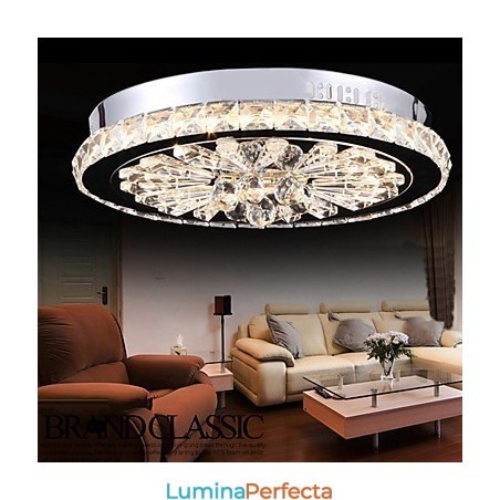Crystal Flush Mount Modern Contemporan Living Pat Sufragerie Copii Metal Crystal Flush Mount Modern Contemporan Living Pat Sufragerie Copii Metal