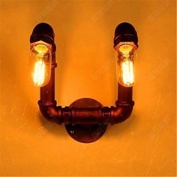 American Bar Xiang, dormitor, culoar, țeavă de apă, lampă de perete, retro, industrială, din fier