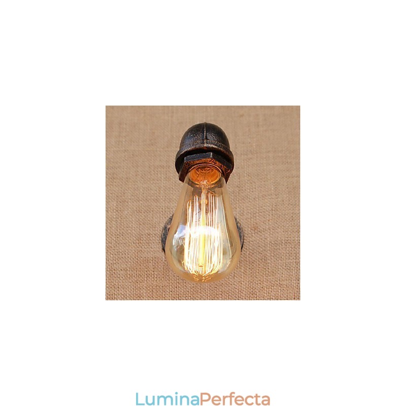Nostalgia Țeavă de apă simplă Lampă decorativă de perete mică