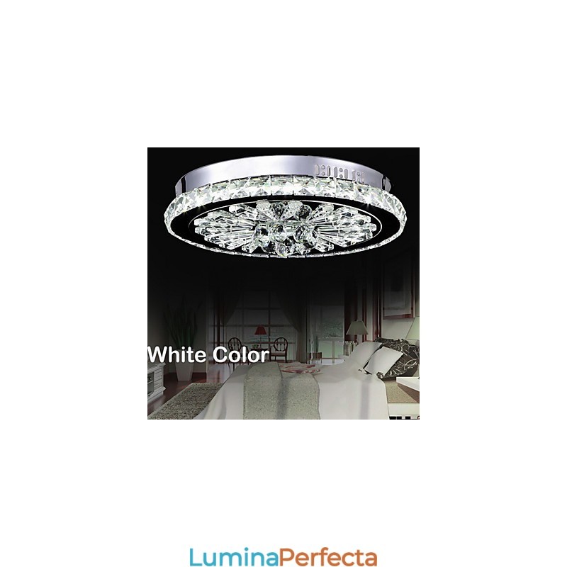 Crystal Flush Mount Modern Contemporan Living Pat Sufragerie Copii Metal