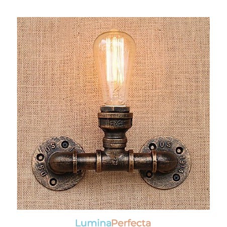 Nostalgia Țeavă de apă simplă Lampă decorativă de perete mică Nostalgia Țeavă de apă simplă Lampă decorativă de perete mică