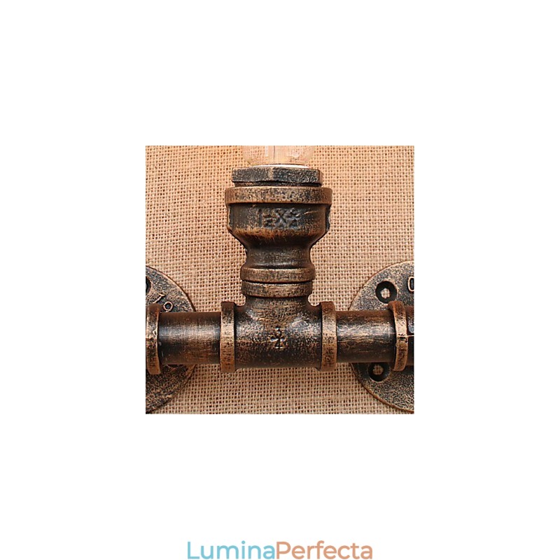 Nostalgia Țeavă de apă simplă Lampă decorativă de perete mică