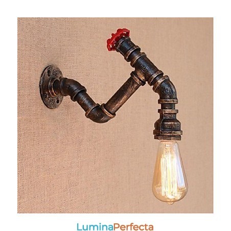 Nostalgia Țeavă de apă simplă Lampă decorativă de perete mică Nostalgia Țeavă de apă simplă Lampă decorativă de perete mică