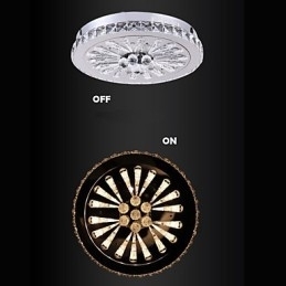 Crystal Flush Mount Modern Contemporan Living Pat Sufragerie Copii Metal