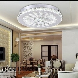 Crystal Flush Mount Modern Contemporan Living Pat Sufragerie Copii Metal