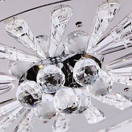 Crystal Flush Mount Modern Contemporan Living Pat Sufragerie Copii Metal