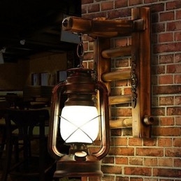 Nostalgie retro chinezească, iluminat creativ, lampă cu kerosen, felinare, aplice de perete
