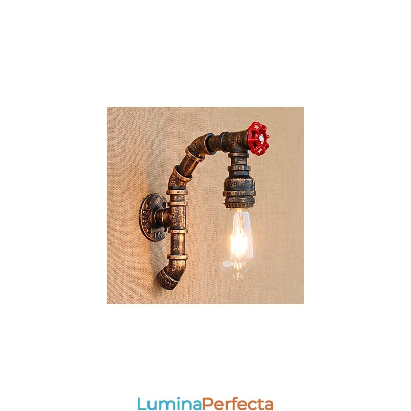 Caracteristică din alamă antică Rustic Lodge pentru aplice de perete cu lumină ambientală