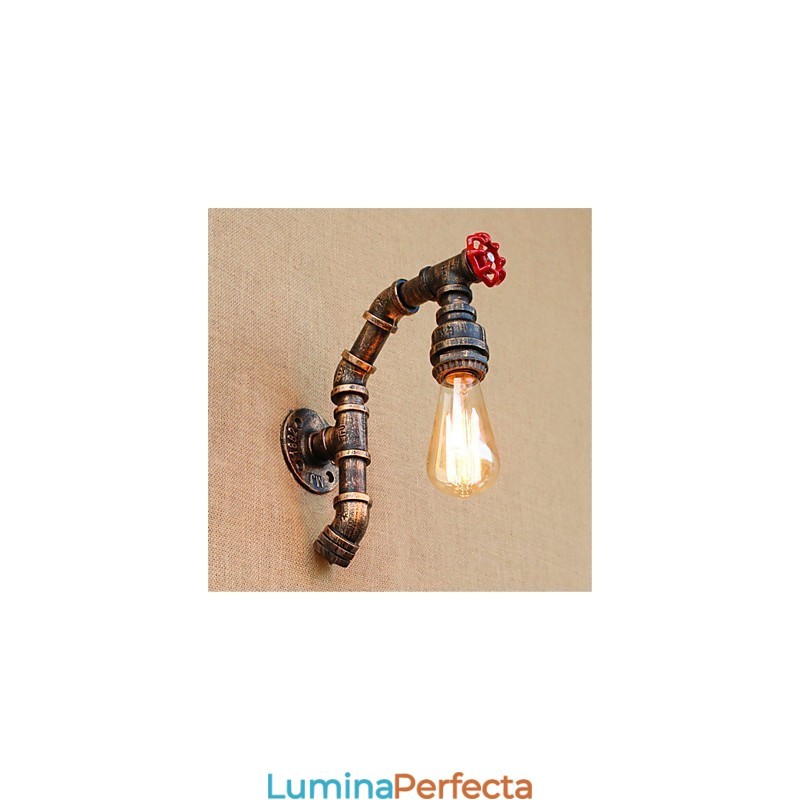 Caracteristică din alamă antică Rustic Lodge pentru aplice de perete cu lumină ambientală