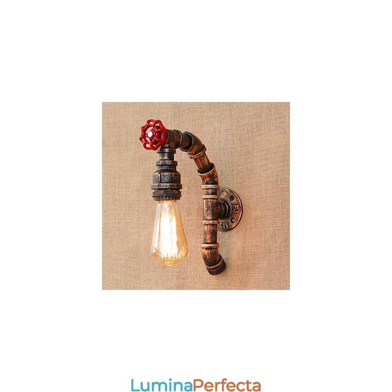 Caracteristică din alamă antică Rustic Lodge pentru aplice de perete cu lumină ambientală