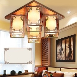 Un stil chinezesc Lămpi Fier Plafon Iluminat Atmosferă