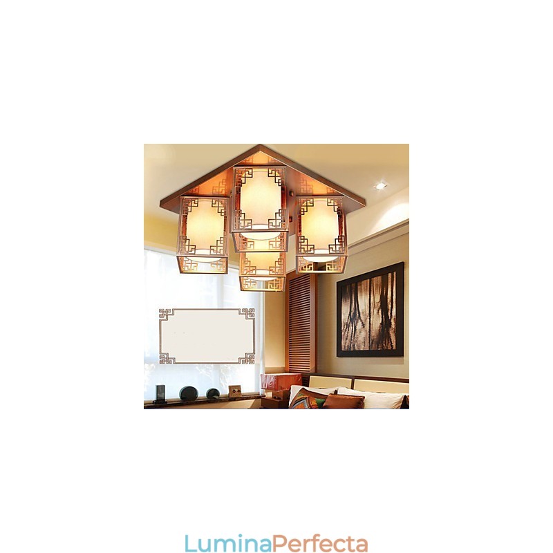 Un stil chinezesc Lămpi Fier Plafon Iluminat Atmosferă