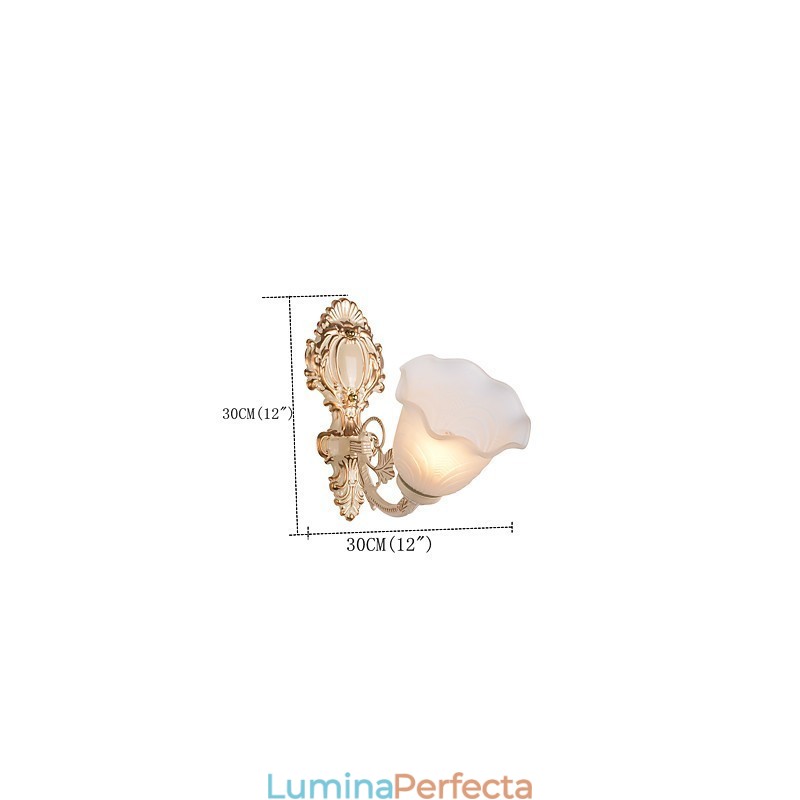Caracteristică de pictură în țară pentru Applique de perete cu lumina superioară în stil Mini