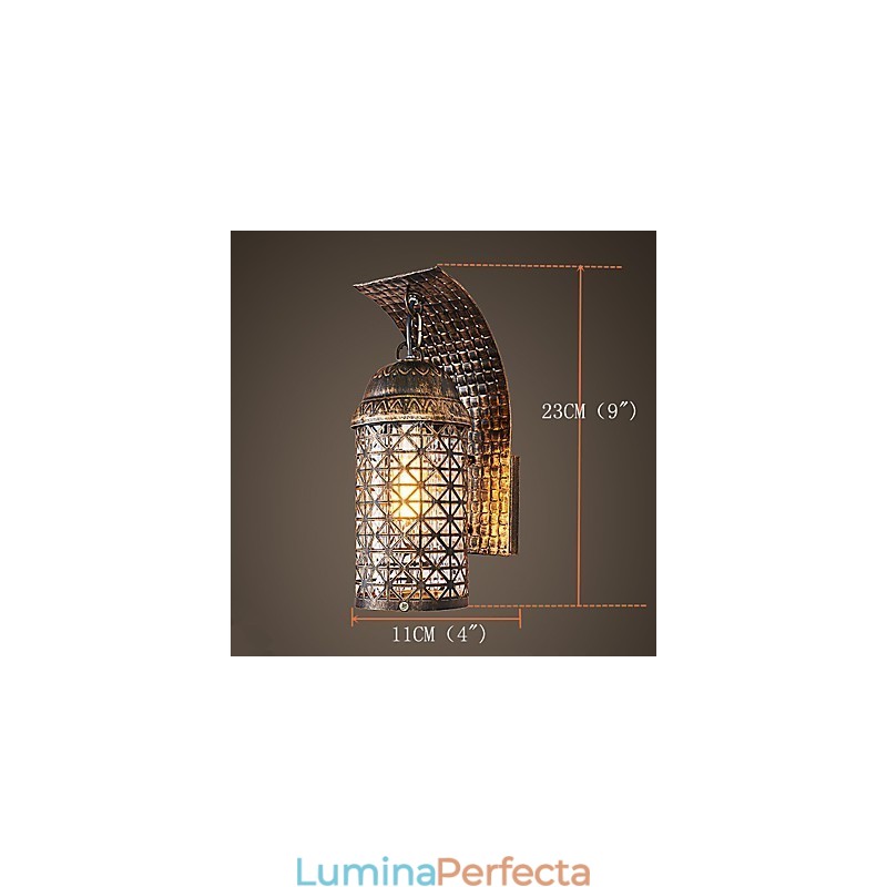 Caracteristică de pictură rustic Lodge pentru aplice de perete în stil mini