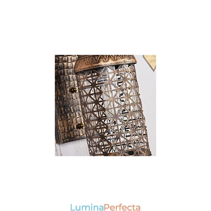 Caracteristică de pictură rustic Lodge pentru aplice de perete în stil mini
