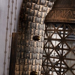 Caracteristică de pictură rustic Lodge pentru aplice de perete în stil mini