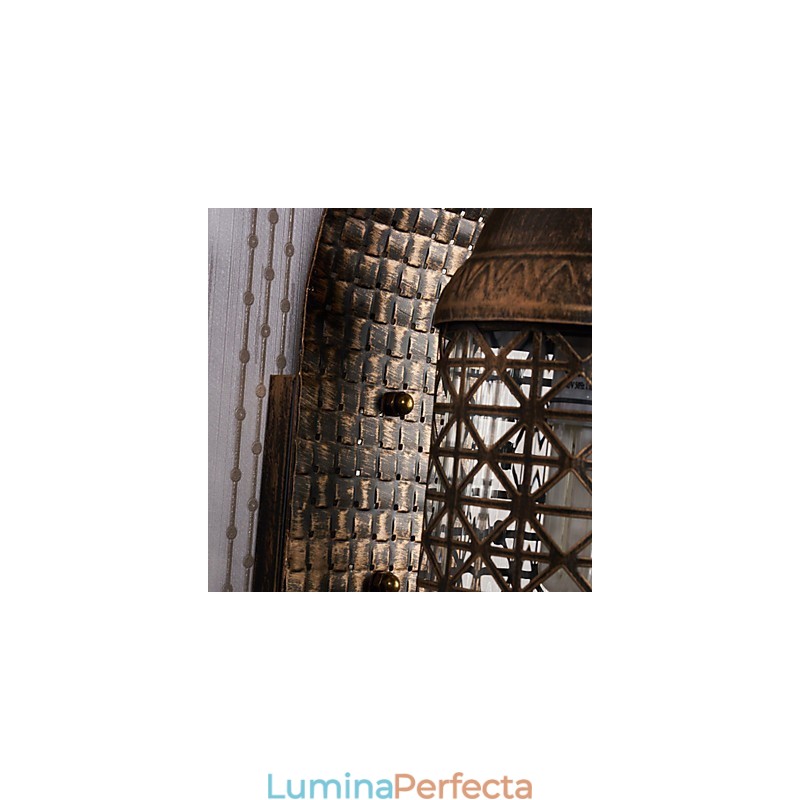 Caracteristică de pictură rustic Lodge pentru aplice de perete în stil mini