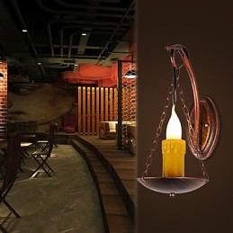 Caracteristică de pictură rustic Lodge pentru aplice de perete în stil mini