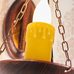 Caracteristică de pictură rustic Lodge pentru aplice de perete în stil mini