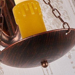 Caracteristică de pictură rustic Lodge pentru aplice de perete în stil mini