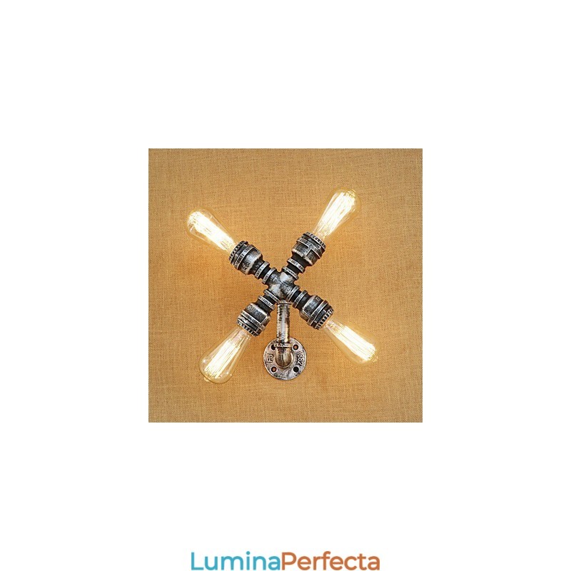 Caracteristică de pictură retro country pentru braț oscilant Lumină ambientală Aplice de perete Lampă de perete