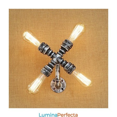 Caracteristică de pictură retro country pentru braț oscilant Lumină ambientală Aplice de perete Lampă de perete