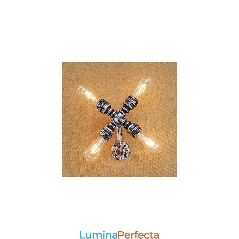 Caracteristică de pictură retro country pentru braț oscilant Lumină ambientală Aplice de perete Lampă de perete