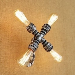 Caracteristică de pictură retro country pentru braț oscilant Lumină ambientală Aplice de perete Lampă de perete