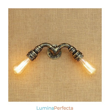 Caracteristică de pictură retro country pentru stil mini aplice de perete cu lumină ambientală