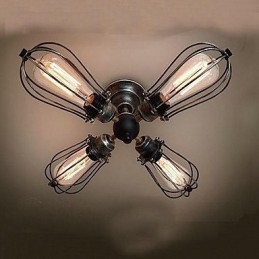 Montaj încastrat din metal cu pictură în stil vintage mini