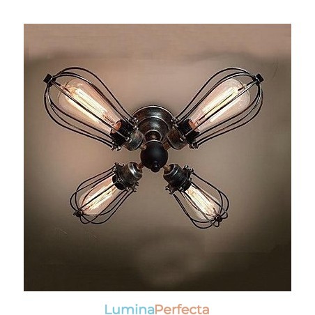 Montaj încastrat din metal cu pictură în stil vintage mini Montaj încastrat din metal cu pictură în stil vintage mini