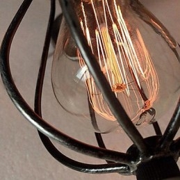 Montaj încastrat din metal cu pictură în stil vintage mini
